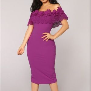 Maxi purple dress